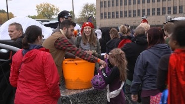 Halloween at Michigan Central Station